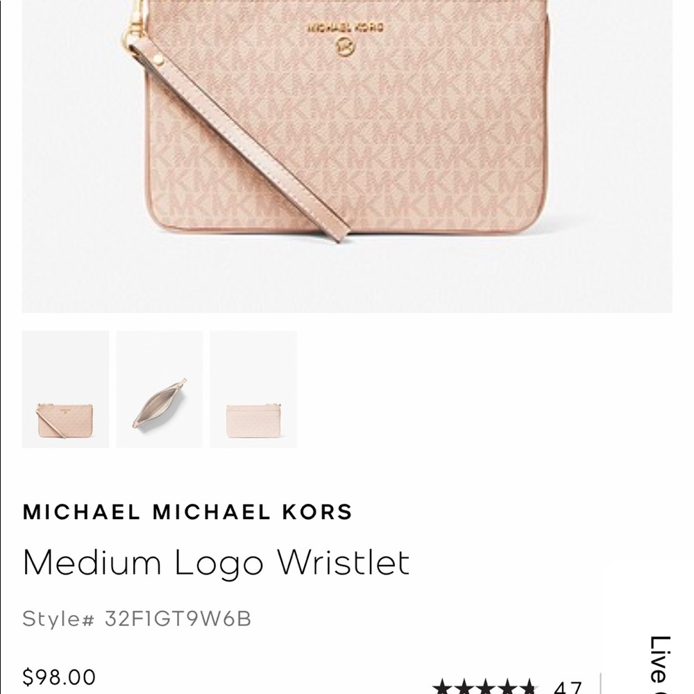 Pink Michael Kors Wristlet